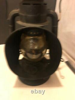 Vintage ERIE RAILROAD Dietz Ideal Inspector Lamp lantern oil RR