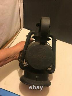 Vintage ERIE RAILROAD Dietz Ideal Inspector Lamp lantern oil RR