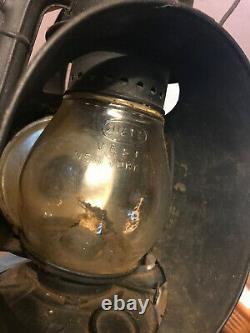 Vintage ERIE RAILROAD Dietz Ideal Inspector Lamp lantern oil RR