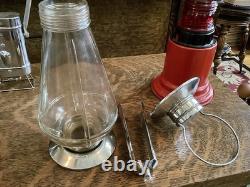 Vintage Electric Lantern Flashlight Lot Railroad Signal KD Flare Streamline 5 Pc