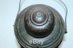 Vintage Frisco Railroad Lantern Buck Bell Bottom Embossed With Etched Globe