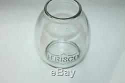 Vintage Frisco Railroad Lantern Buck Bell Bottom Embossed With Etched Globe