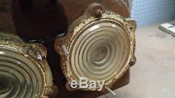 Vintage General Railway Signal Co. Railroad Train Crossing Double Sided 4 Lenses
