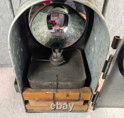 Vintage German Osmeka Railroad Signal Lantern 17 Tall Estate Fresh