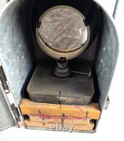 Vintage German Osmeka Railroad Signal Lantern 17 Tall Estate Fresh