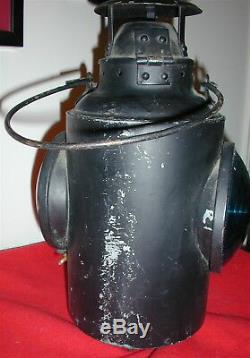 Vintage HLP M CNR Piper Montreal Railroad Caboose Marker Signal Lantern Lamp