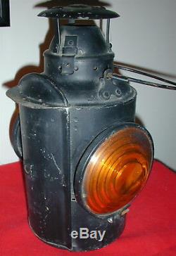 Vintage HLP M CNR Piper Montreal Railroad Caboose Marker Signal Lantern Lamp