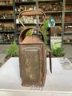 Vintage Hand Crafted Iron A. Murcott & Co. England Handheld Railway Lantern Lamp