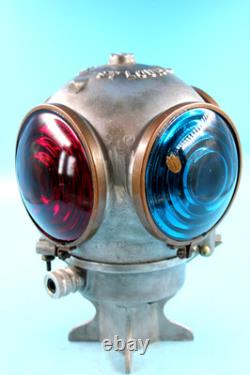 Vintage Handlan Cast Aluminum #425 Railroad Switch Lamp Light
