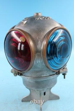 Vintage Handlan Cast Aluminum #425 Railroad Switch Lamp Light
