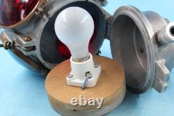 Vintage Handlan Cast Aluminum #425 Railroad Switch Lamp Light