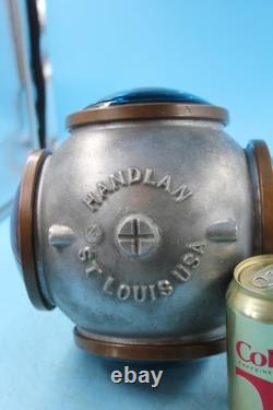 Vintage Handlan Cast Aluminum #425 Railroad Switch Lamp Light
