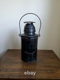 Vintage Handlan Railroad Signal Lamp Lantern with Burner in Good Used Condition
