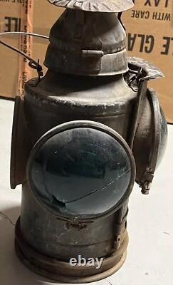 Vintage Handlan St. Louis 4 Railroad Switch Lantern Light NEEDS TLC