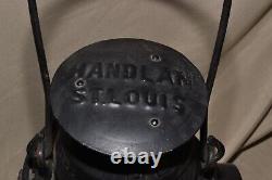 Vintage Handlan St Louis Railroad Signal Lamp Lantern With Burner Good Shape