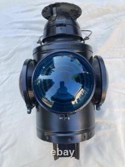 Vintage Handlan St Louis USA 4 Way Railroad Signal Lantern Light Lamp