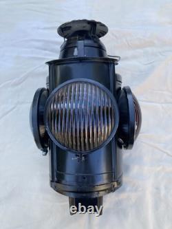 Vintage Handlan St Louis USA 4 Way Railroad Signal Lantern Light Lamp