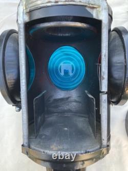 Vintage Handlan St Louis USA 4 Way Railroad Signal Lantern Light Lamp