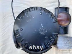 Vintage Handlan St Louis USA 4 Way Railroad Signal Lantern Light Lamp