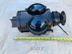 Vintage Handlan St Louis USA 4 Way Railroad Signal Lantern Light Lamp