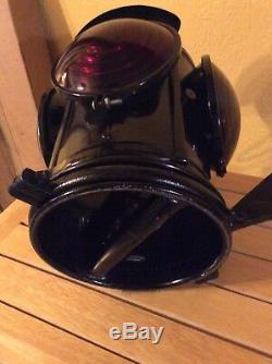Vintage Handlan St. Louis USA Railroad Caboose 4-way Oil Lantern