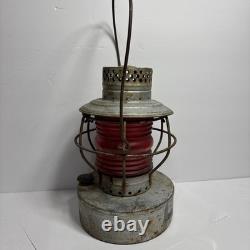 Vintage Handlan St Louis USA kerosene railroad lamp caboose lantern collectible