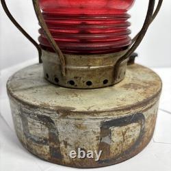 Vintage Handlan St Louis USA kerosene railroad lamp caboose lantern collectible