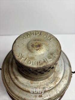 Vintage Handlan St Louis USA kerosene railroad lamp caboose lantern collectible