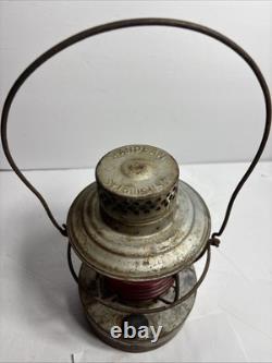 Vintage Handlan St Louis USA kerosene railroad lamp caboose lantern collectible
