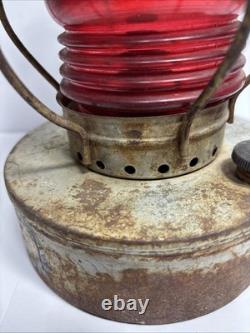 Vintage Handlan St Louis USA kerosene railroad lamp caboose lantern collectible