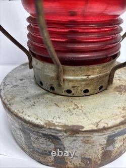 Vintage Handlan St Louis USA kerosene railroad lamp caboose lantern collectible