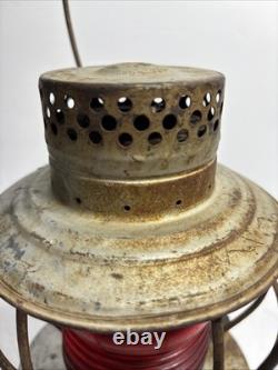Vintage Handlan St Louis USA kerosene railroad lamp caboose lantern collectible