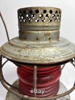Vintage Handlan St Louis USA kerosene railroad lamp caboose lantern collectible