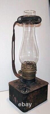 Vintage Handlan Wall Mount Caboose Railroad Lantern Lamp & Wall Bracket