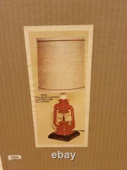 Vintage House of Schroeder Railroad Lantern Electric Lamp (Model #5300) (NIB)