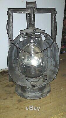 Vintage INSPECTORS LANTERN Kerosene DIETZ Acme Lamp NY 1900s Antique RAILROAD