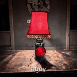 Vintage Industrial Railroad Signal Lamp Table Lamp