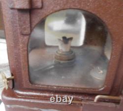 Vintage Ingatestone Uk Railway Station Lamp Kerosene Lantern With 4 Sided Light