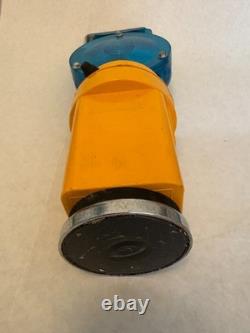 Vintage JULIAN McDERMOTT LED Handle Railroad BLUE LIGHT Lantern used WORKING