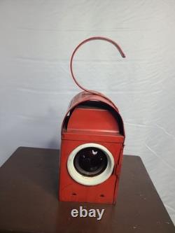 Vintage Kenyon's KENLITE Railway Signal Lamp British Rail Lantern BS3143 Red