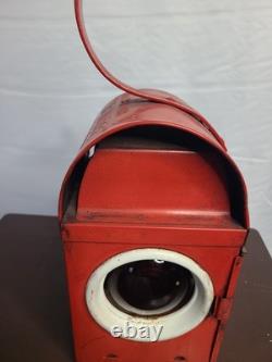 Vintage Kenyon's KENLITE Railway Signal Lamp British Rail Lantern BS3143 Red