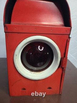 Vintage Kenyon's KENLITE Railway Signal Lamp British Rail Lantern BS3143 Red
