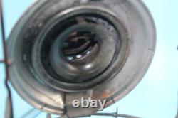 Vintage L&n Railroad Short Red Etched Globe Hand Lantern