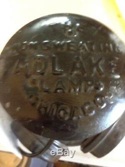 Vintage Large Adlake Non Sweating 4 Way Railroad Switch Lantern