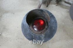 Vintage Large Complete 4 Light Rail Road Train Signal Crossing Lights