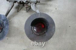 Vintage Large Complete 4 Light Rail Road Train Signal Crossing Lights