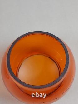 Vintage NORTHERN PACIFIC RAILROAD Lantern N. P. RY. AMBER Globe Adlake Kero CLEAN