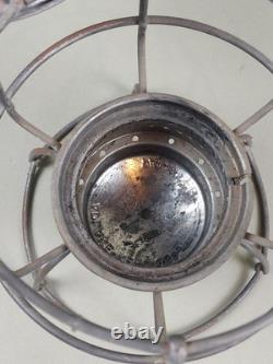 Vintage NORTHERN PACIFIC RAILROAD Lantern N. P. RY. AMBER Globe Adlake Kero CLEAN