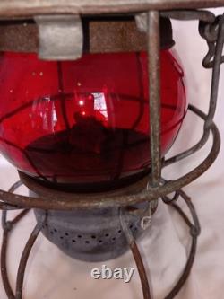 Vintage NYCS Adlake Kero Railroad Kerosene Lamp Train Light Lantern USA