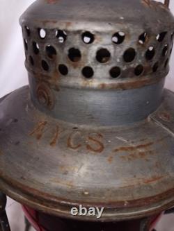 Vintage NYCS Adlake Kero Railroad Kerosene Lamp Train Light Lantern USA